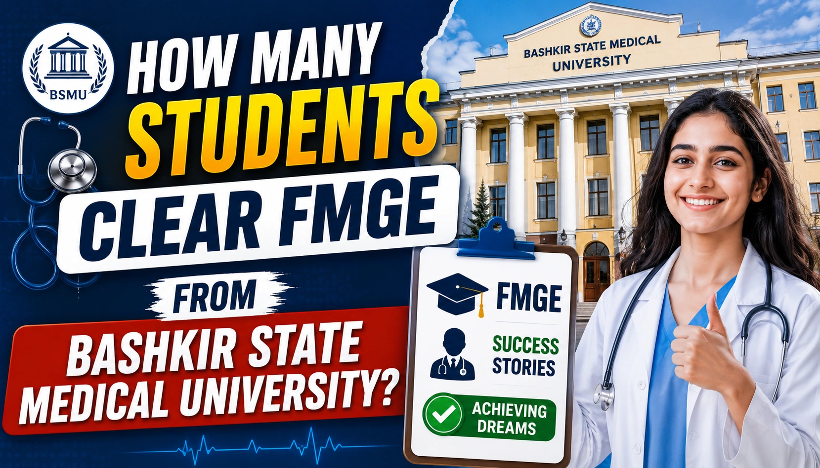 How Many Students Clear FMGE from Bashkir State Medical University?