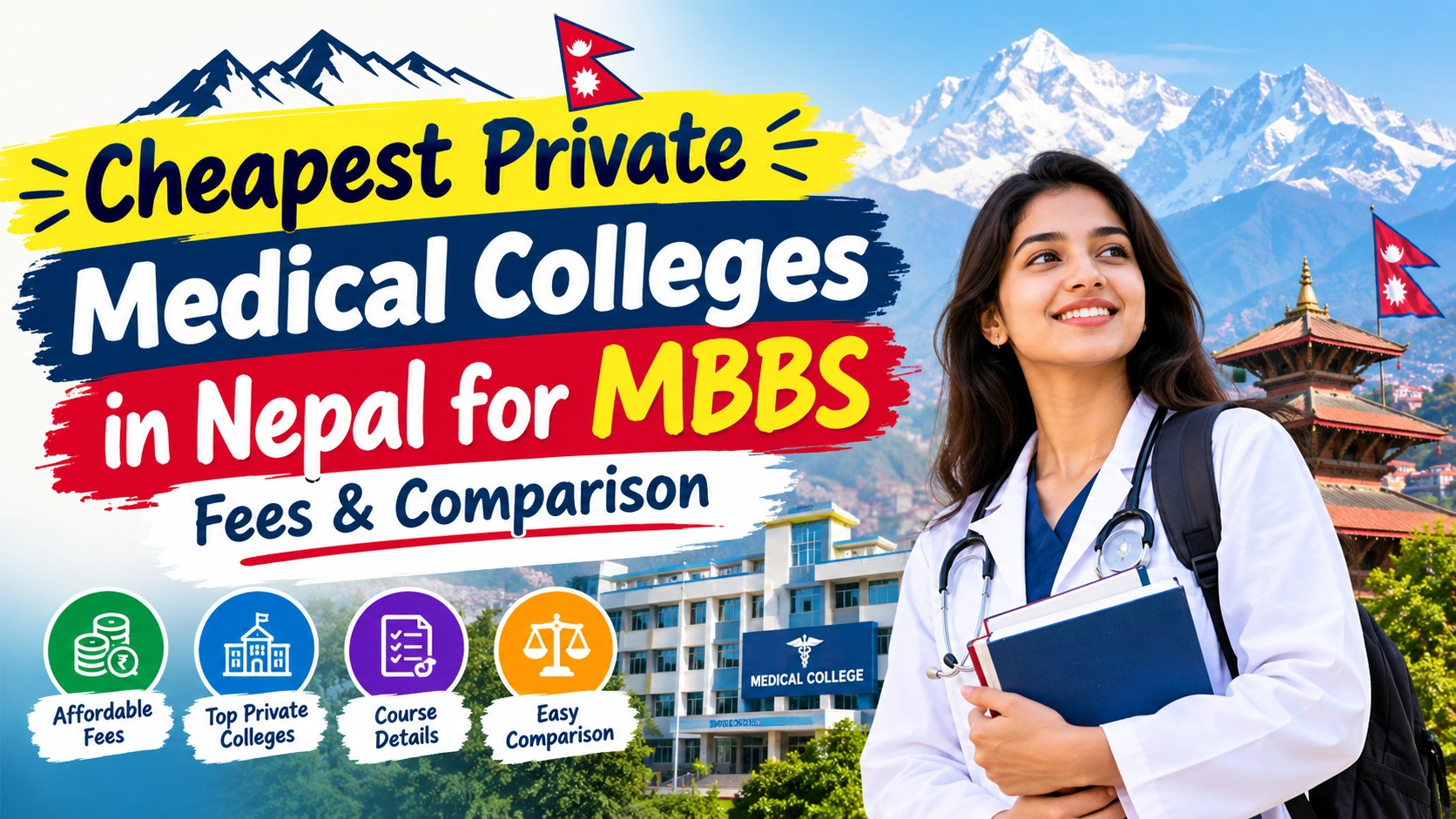 Cheapest Private Medical Colleges in Nepal for MBBS 2026: Fees & Comparison