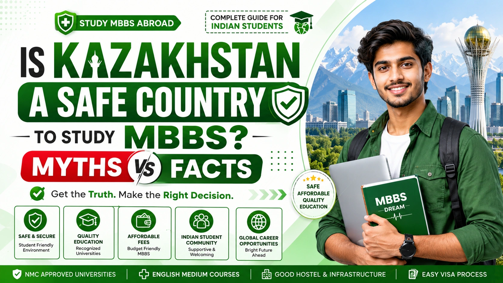 Is Kazakhstan a Safe Country to Study MBBS? Myths vs Facts