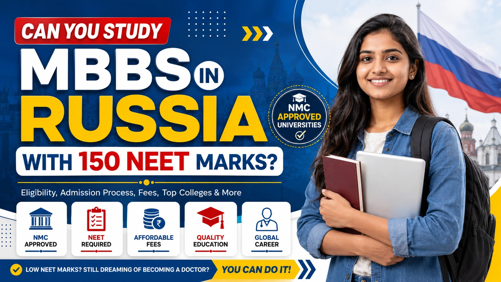 Can You Study MBBS in Russia with 150 NEET Marks?