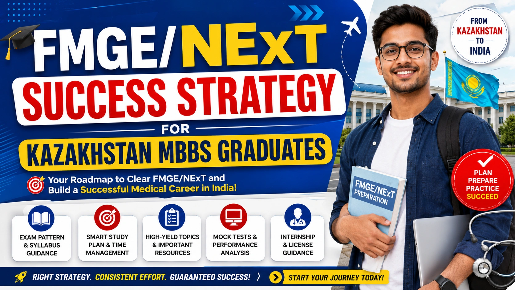FMGE/NExT Success Strategy for Kazakhstan MBBS Graduates