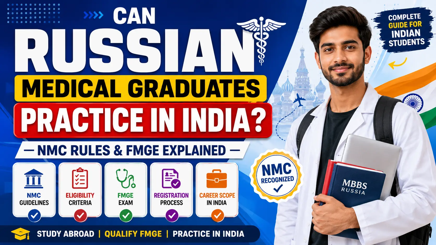 Can Russian Medical Graduates Practice in India? NMC Rules & FMGE Explained