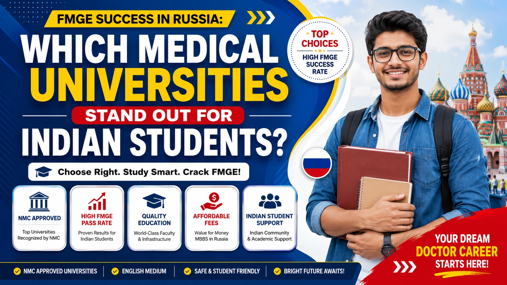 FMGE Success in Russia: Which Medical Universities Stand Out for Indian Students?