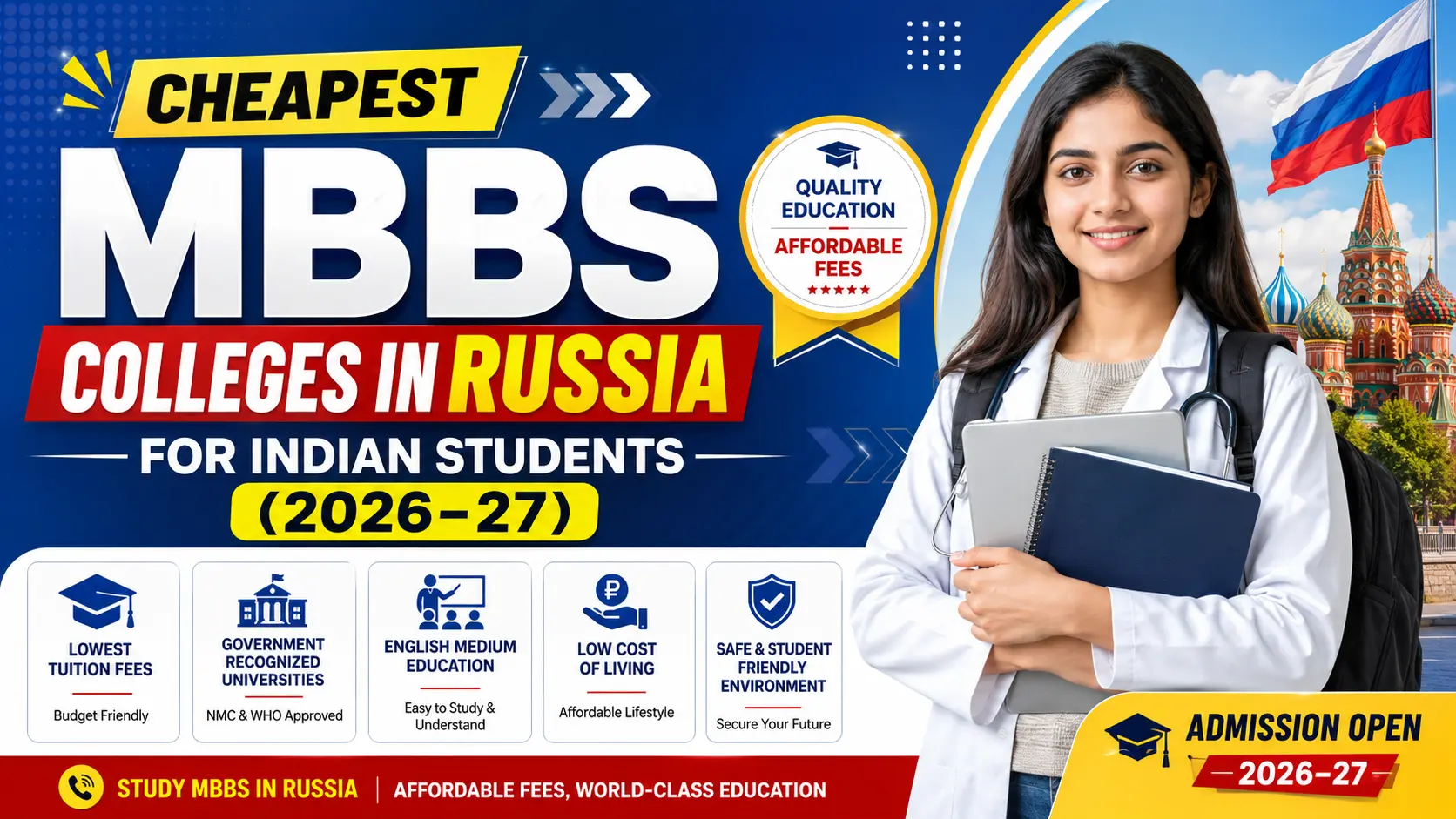 Cheapest MBBS Colleges in Russia for Indian Students 2026