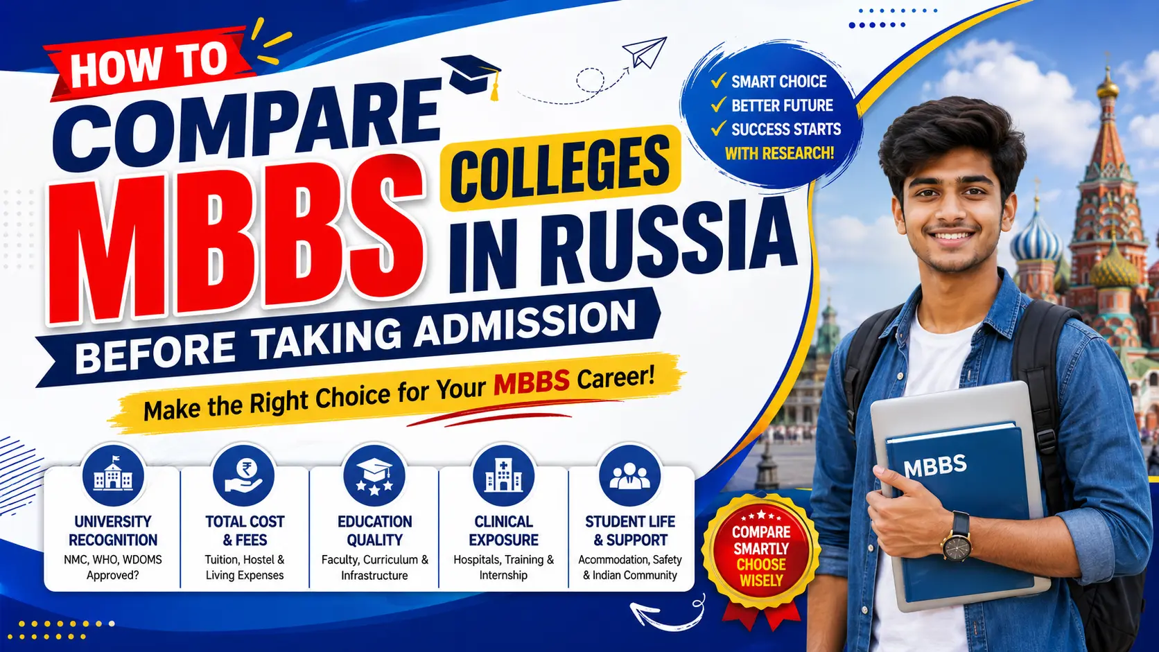 How to Compare MBBS Colleges in Russia Before Taking Admission