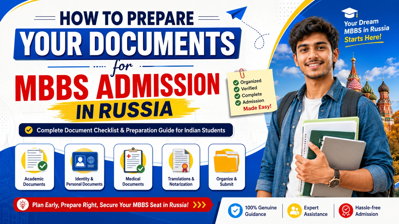 How to Prepare Your Documents for MBBS Admission in Russia
