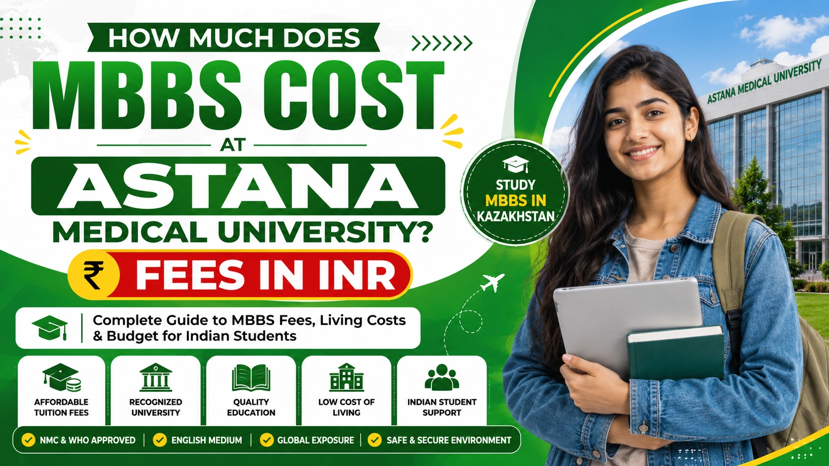 How Much Does MBBS Cost at Astana Medical University? Fees in INR
