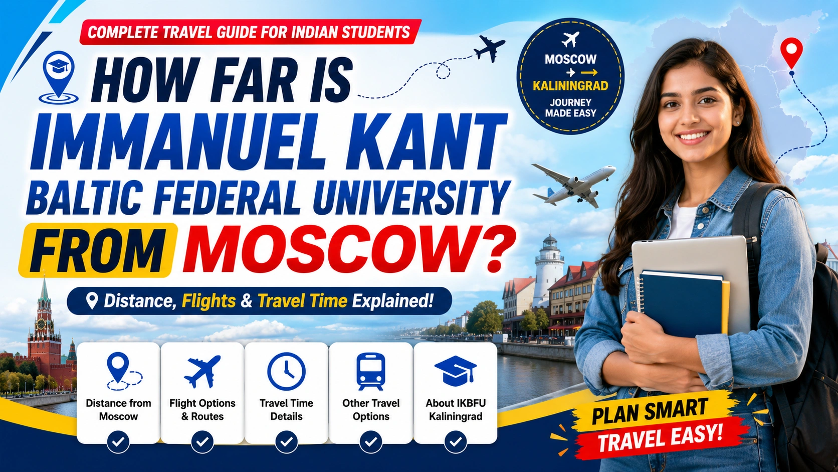 How Far Is Immanuel Kant Baltic Federal University from Moscow? Distance, Flights & Travel Time