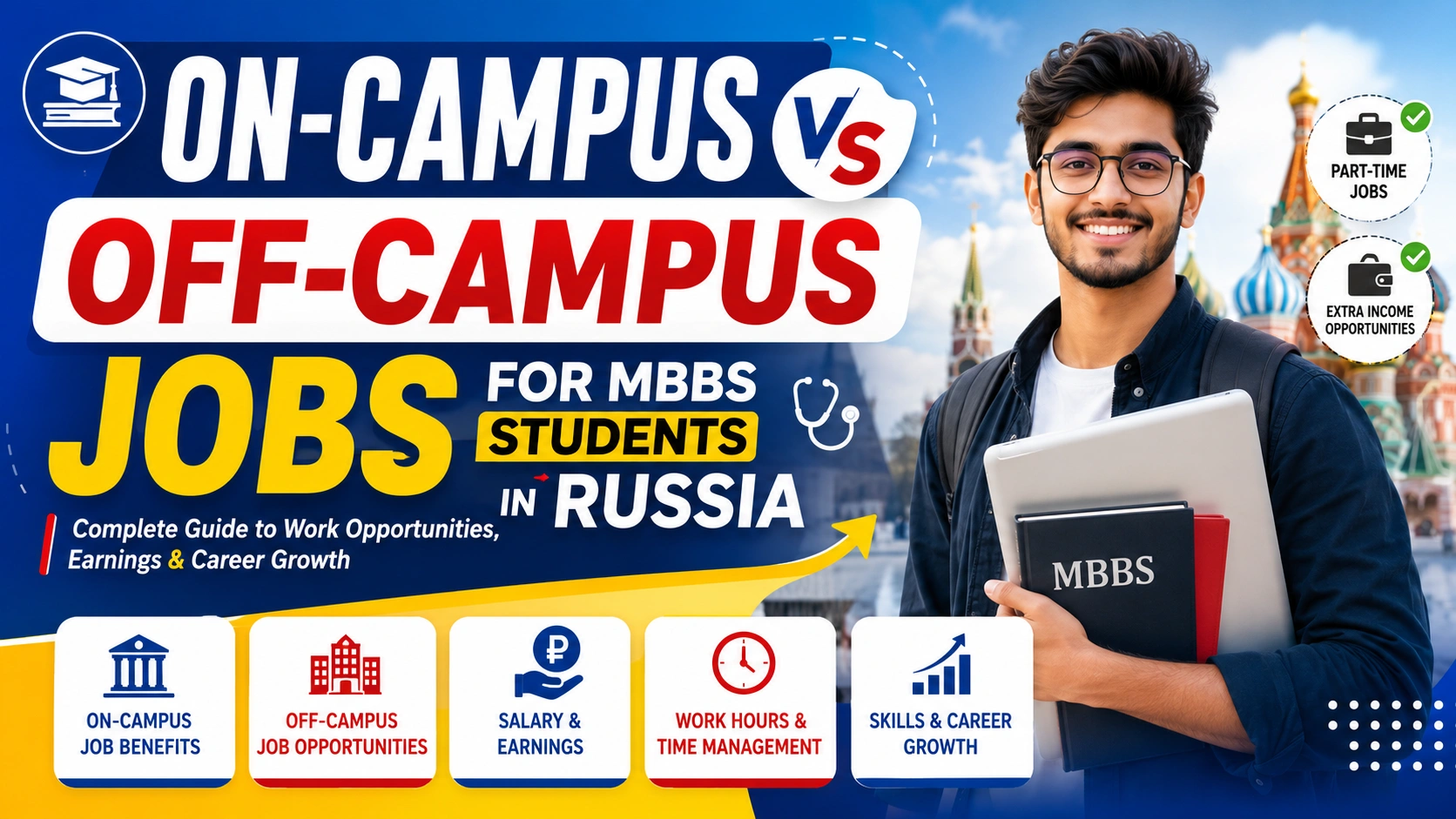 On-Campus vs Off-Campus Jobs for MBBS Students in Russia