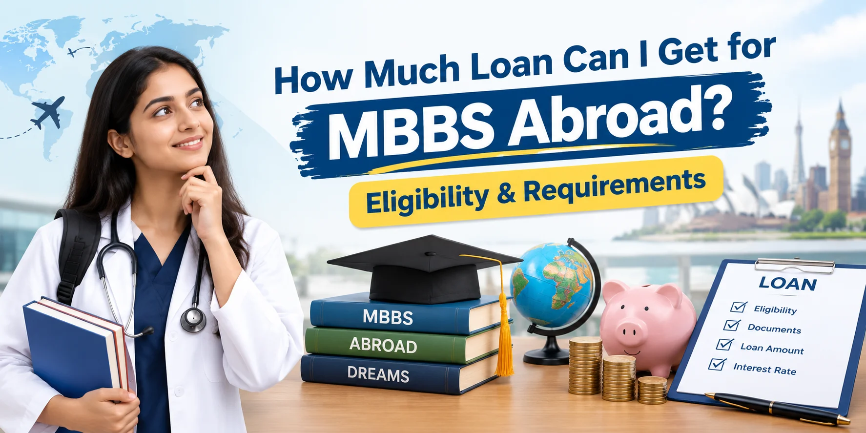 How Much Loan Can I Get for MBBS Abroad? Eligibility & Requirements