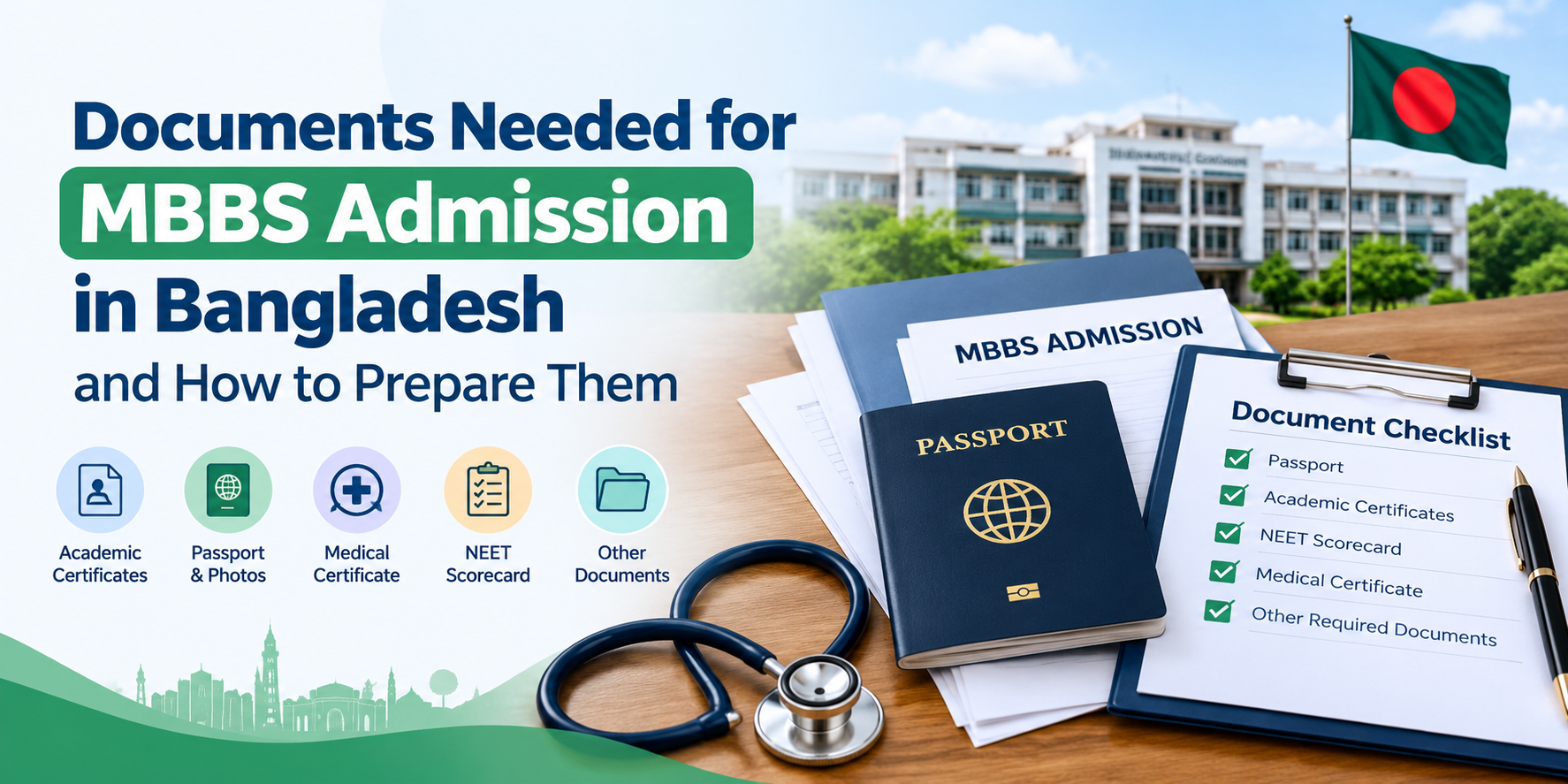 Documents Needed for MBBS Admission in Bangladesh and How to Prepare Them