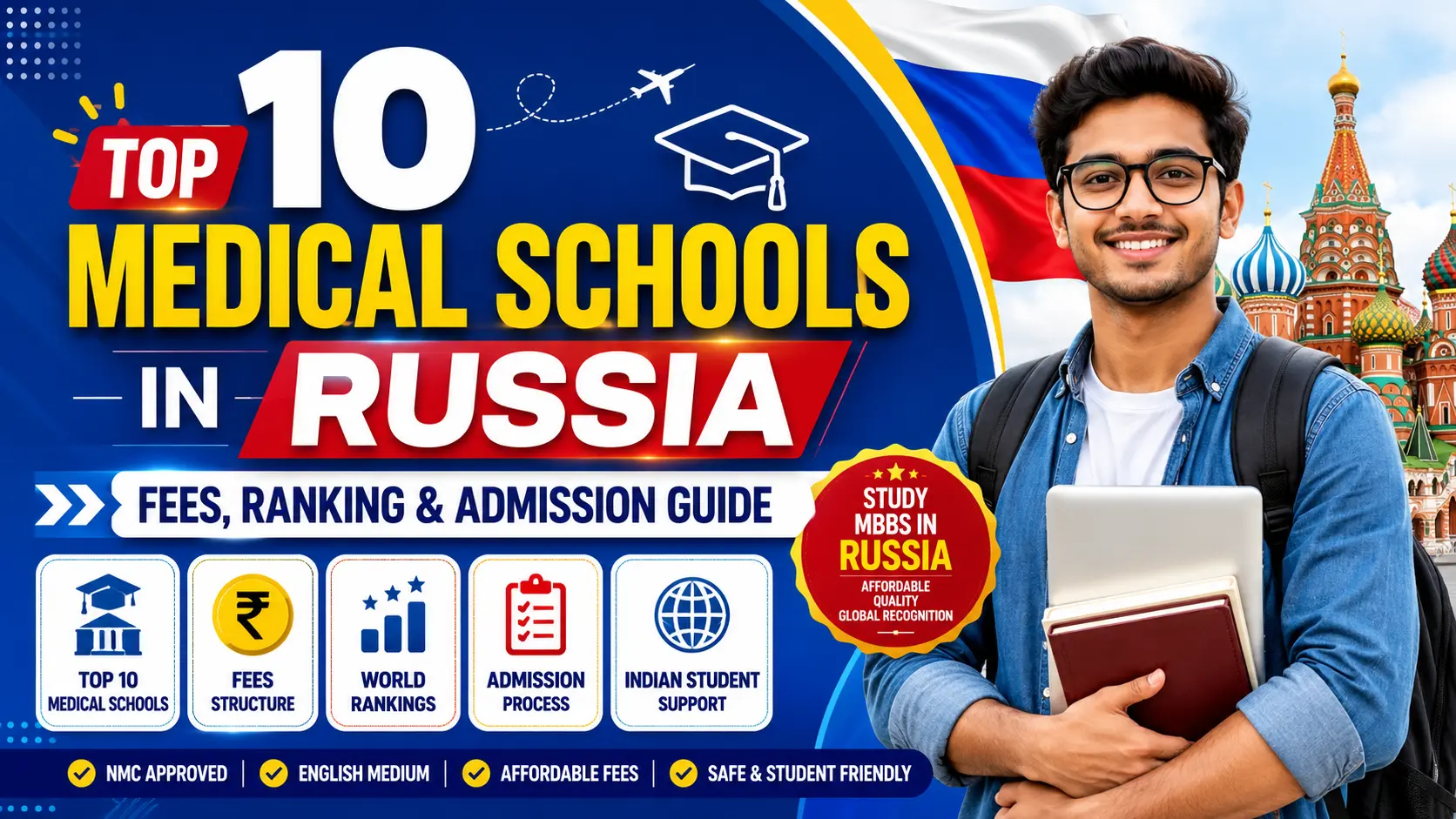Top 10 Medical Schools in Russia: Fees, Ranking & Admission Guide
