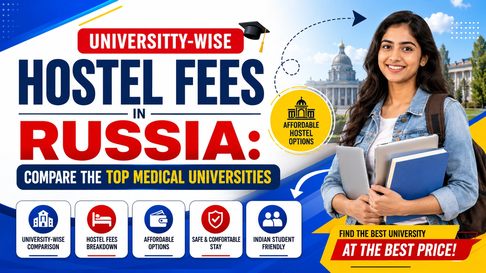 University-Wise Hostel Fees in Russia Compare the Top Medical Universities