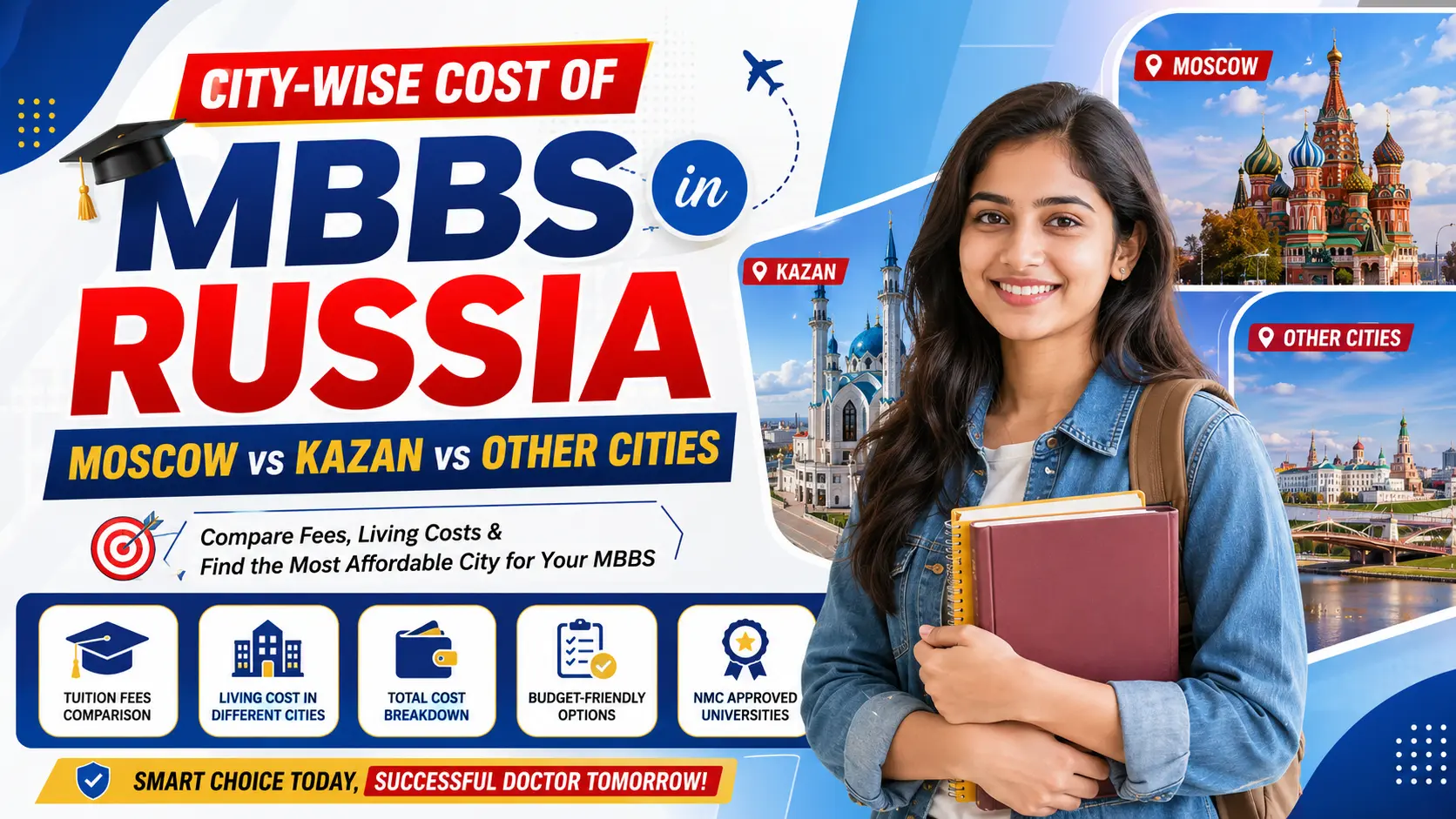 City-Wise Cost of MBBS in Russia: Moscow vs Kazan vs Other Cities