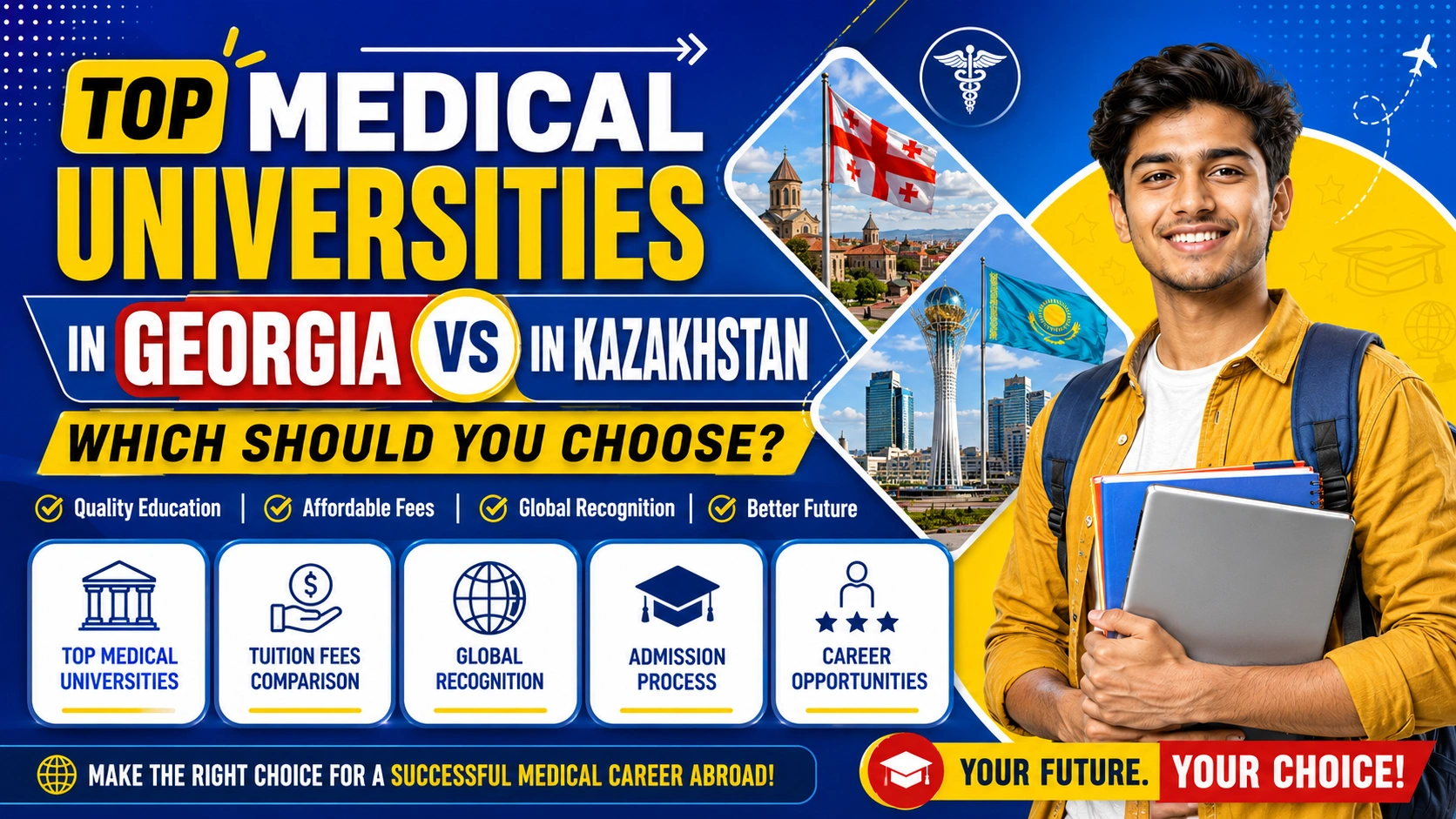 Top Medical Universities in Georgia vs Kazakhstan: Which Should You Choose?