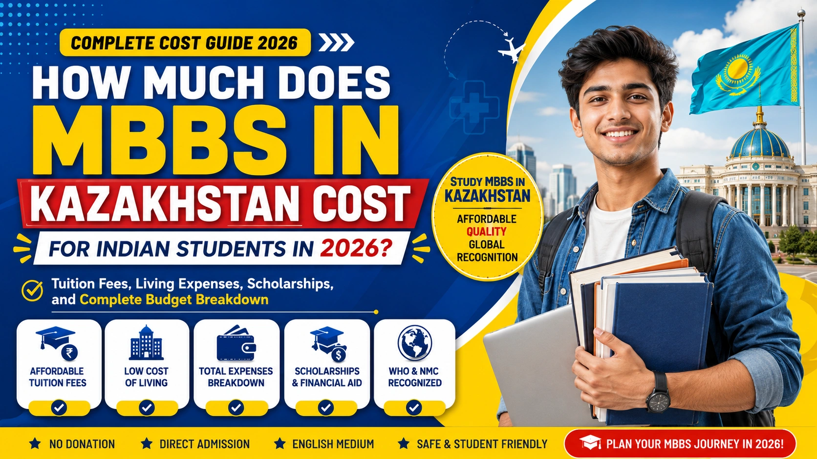 How Much Does MBBS in Kazakhstan Cost for Indian Students in 2026?