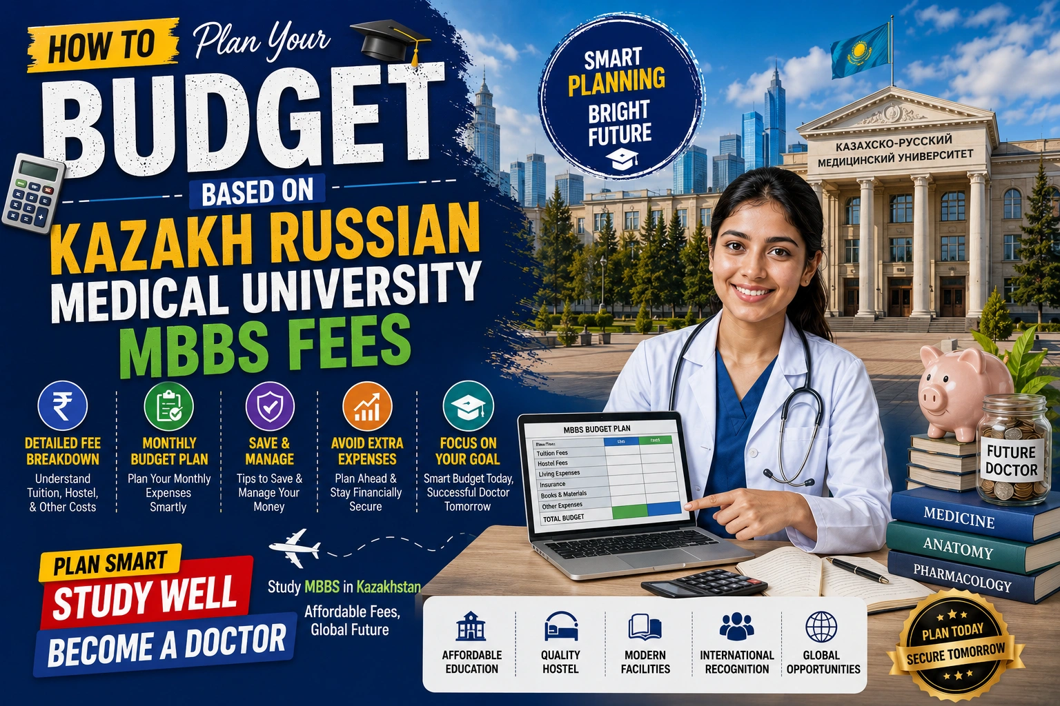 How to Plan Your Budget Based on Kazakh Russian Medical University MBBS Fees