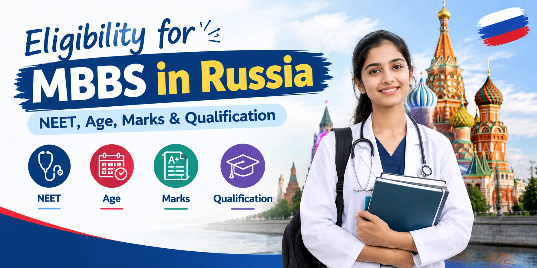 Eligibility for MBBS in Russia: NEET, Age, Marks & Qualification