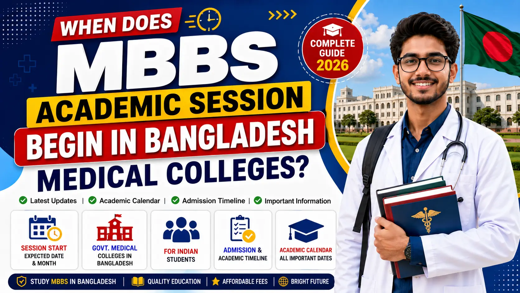 When Does Medical Colleges in Bangladesh Commence Their MBBS Sessions?