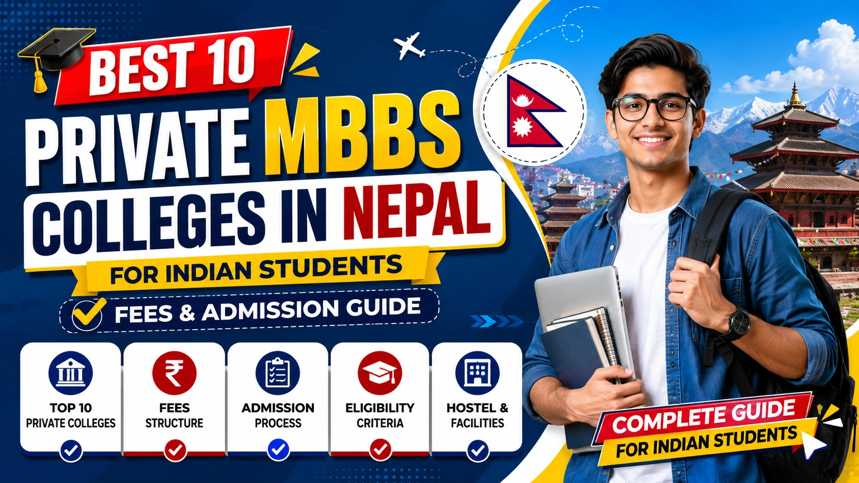 Best 10 Private MBBS Colleges in Nepal for Indian Students: Fees & Admission
