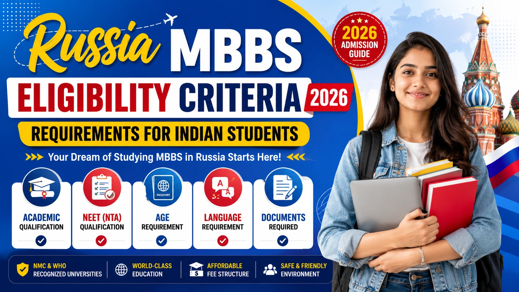 Russia MBBS Eligibility Criteria 2026 Requirements for Indian Students