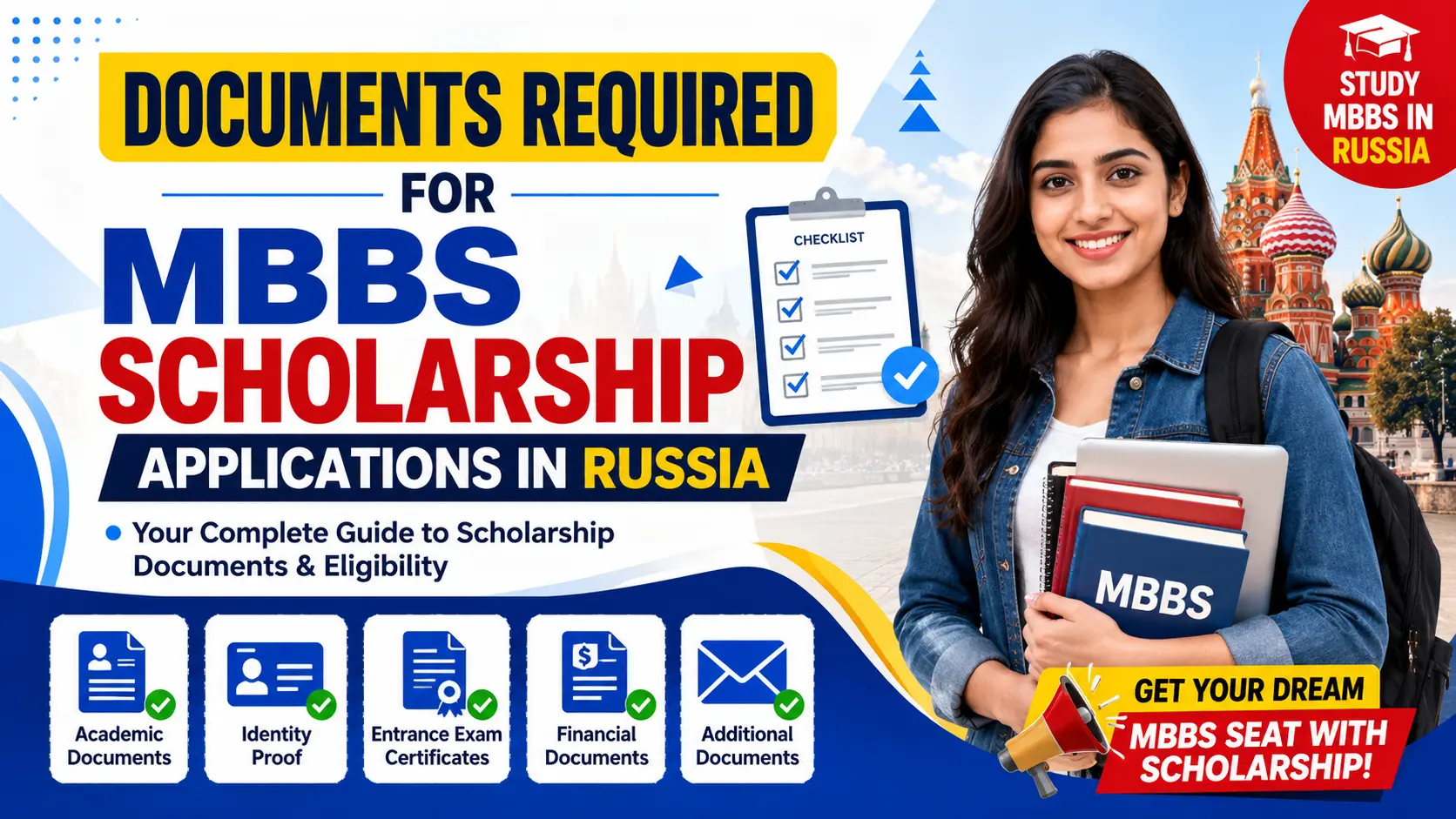 Documents Required for MBBS Scholarship Applications in Russia