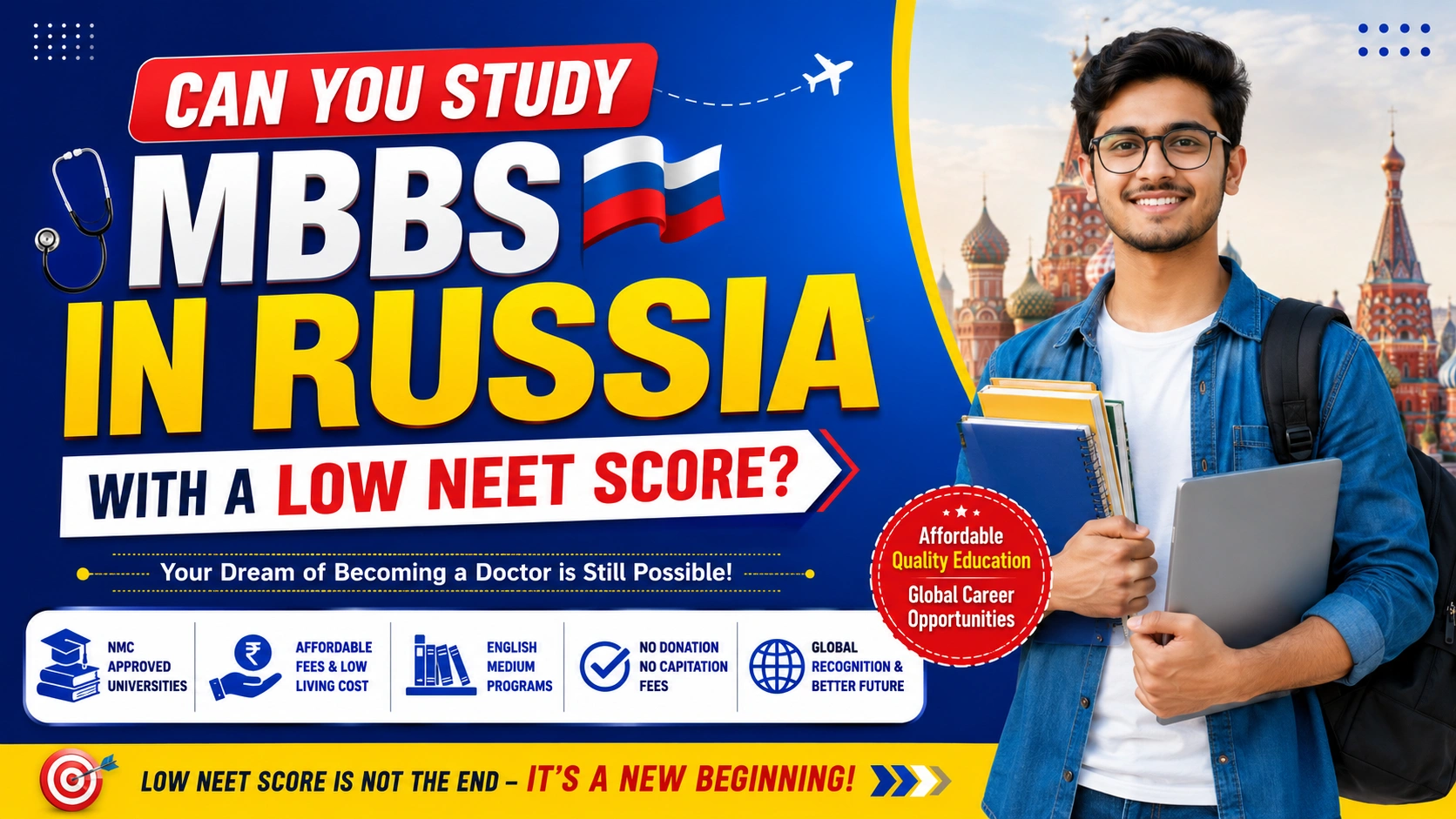 Can You Study MBBS in Russia with a Low NEET Score?
