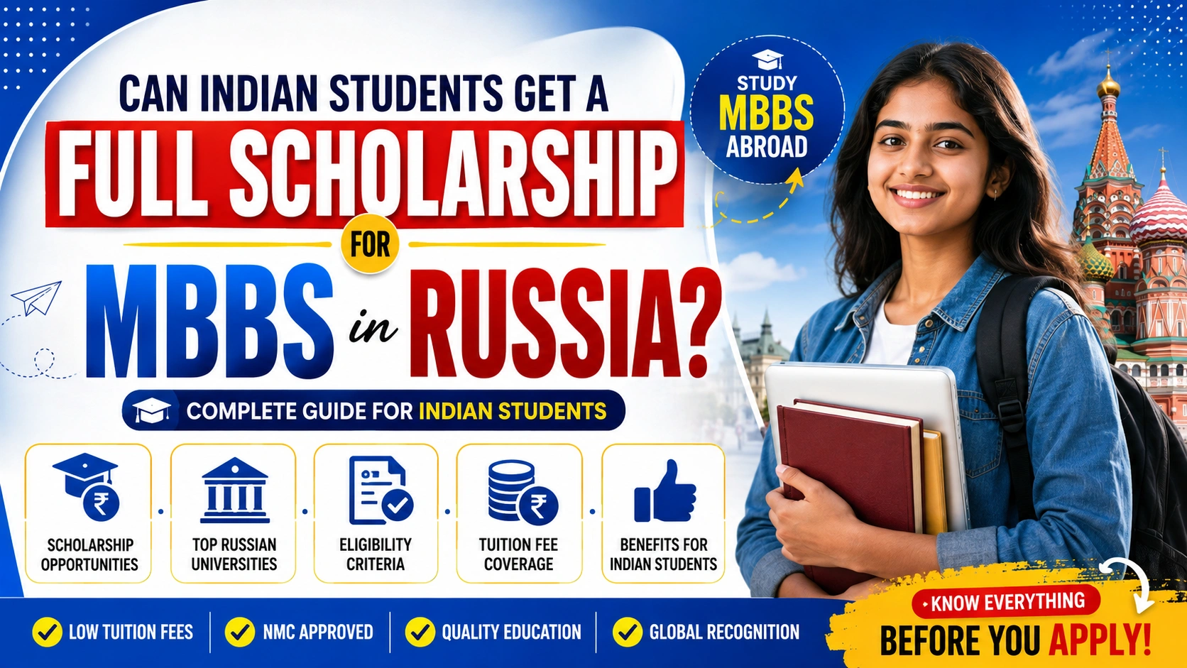Can Indian Students Get a Full Scholarship for MBBS in Russia?