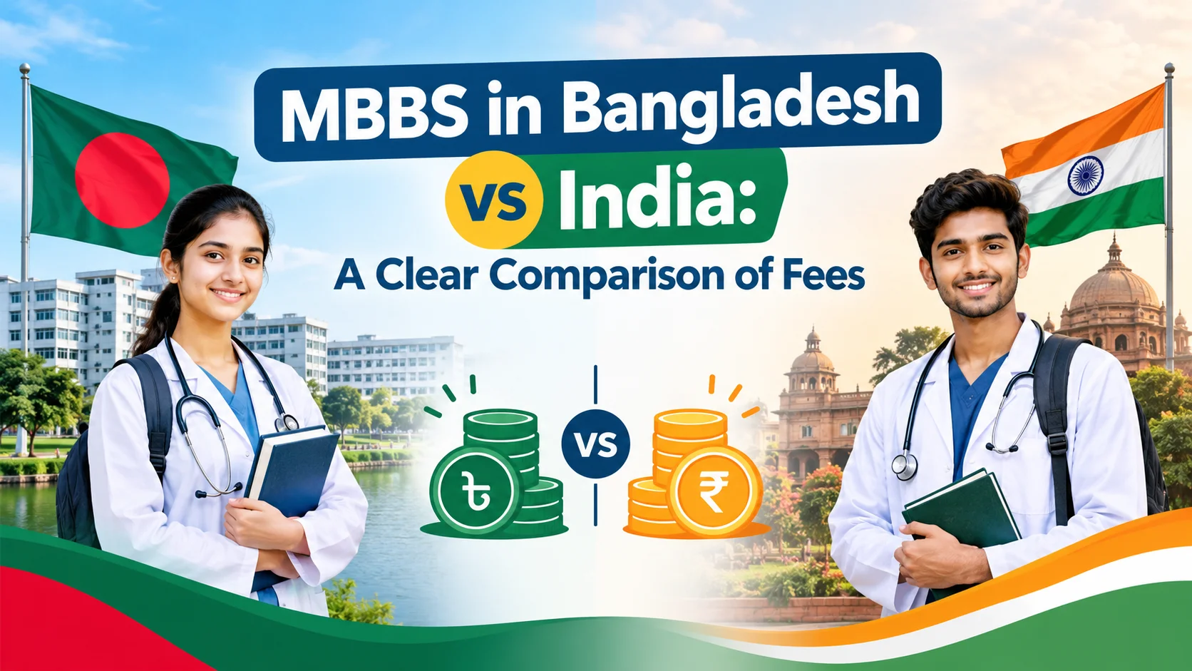 MBBS in Bangladesh vs India: A Clear Comparison of Fees
