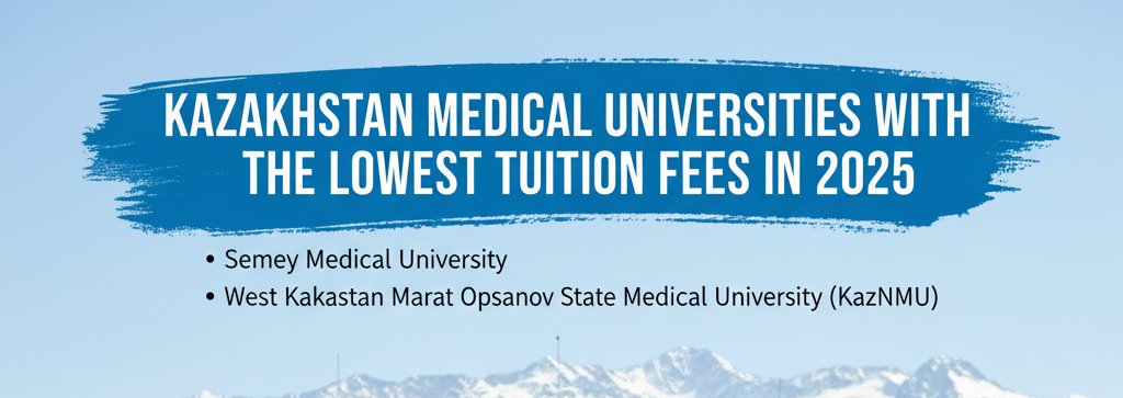 Kazakhstan Medical Universities With the Lowest Tuition fees in 2025