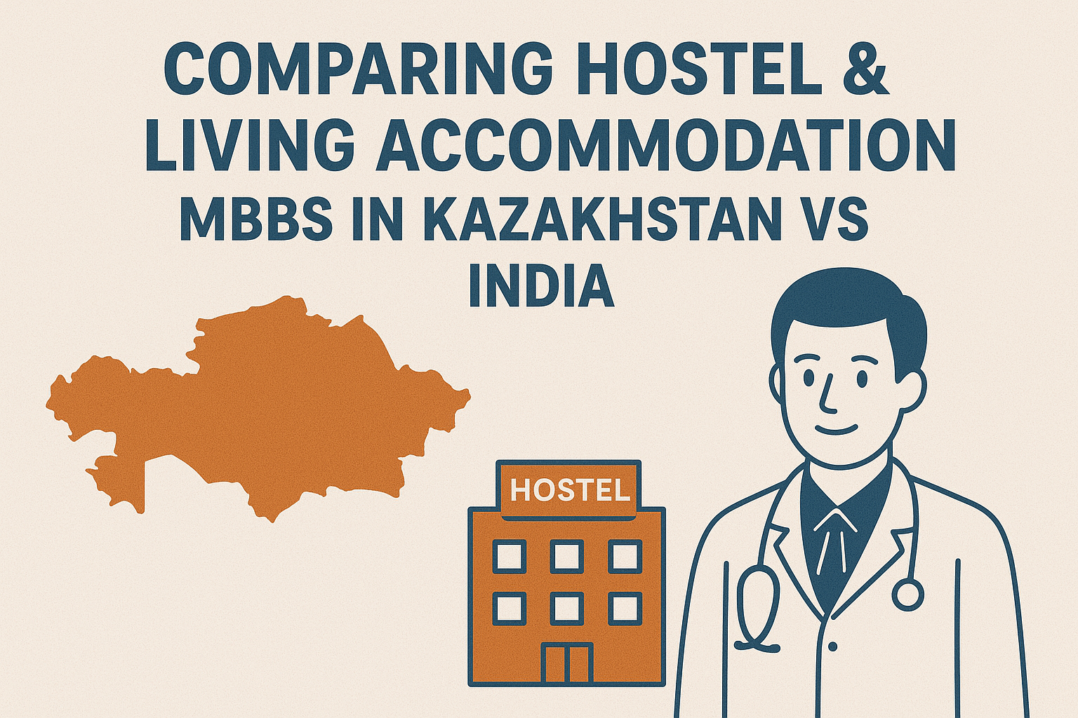 Comparing Hostel & Living Accommodation MBBS in Kazakhstan vs India