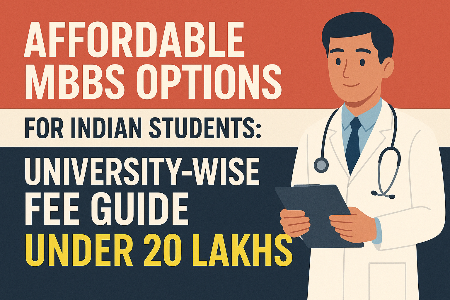 Affordable MBBS Options for Indian Students: University-Wise Fee Guide Under 20 Lakhs