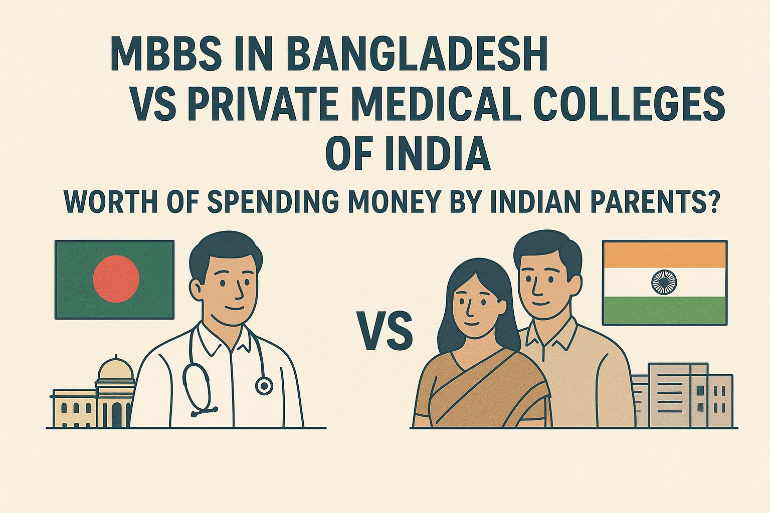 MBBS in Bangladesh vs Private medical colleges of India: Worth of Spending Money by Indian Parents