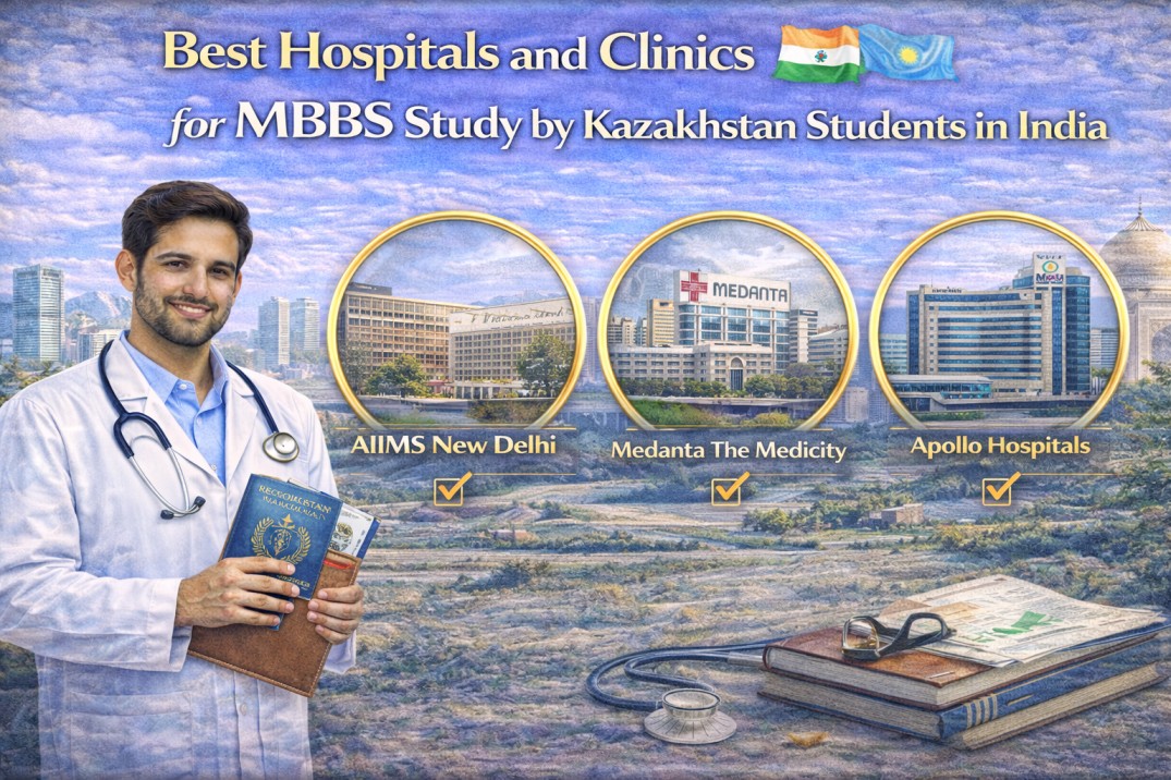 Best Hospitals and Clinics for MBBS Study by Kazakhstan Students in India
