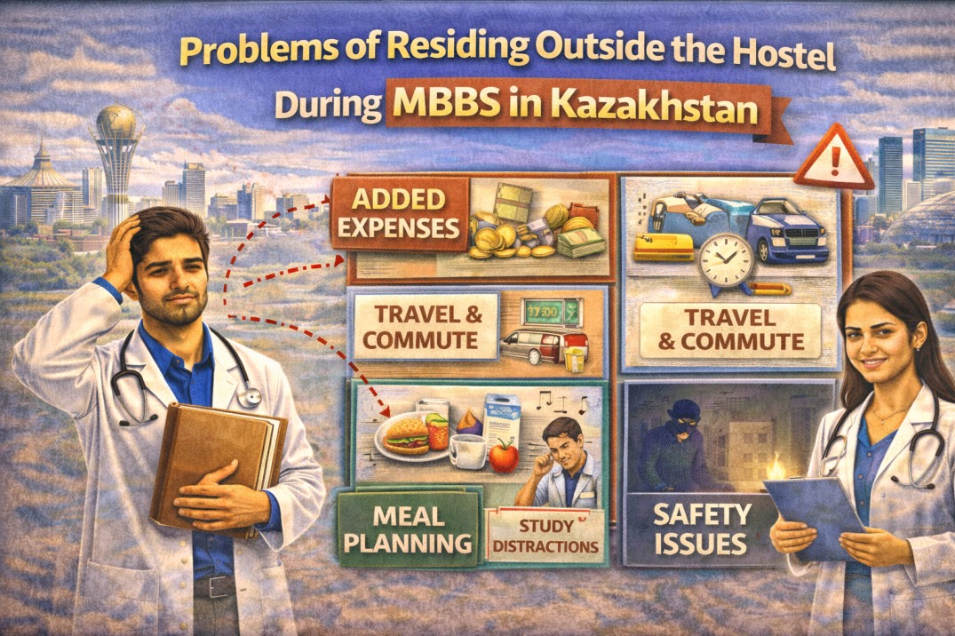 Problems of Residing Outside the Hostel During MBBS in Kazakhstan