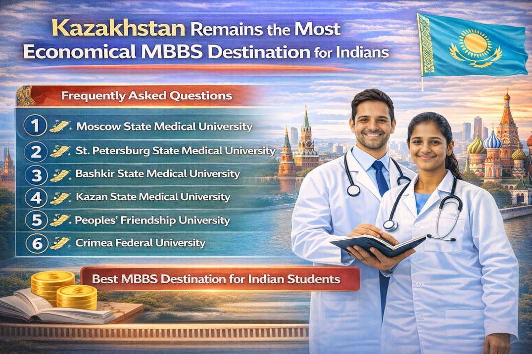 Kazakhstan Remains the Most Economical MBBS Destination for Indians