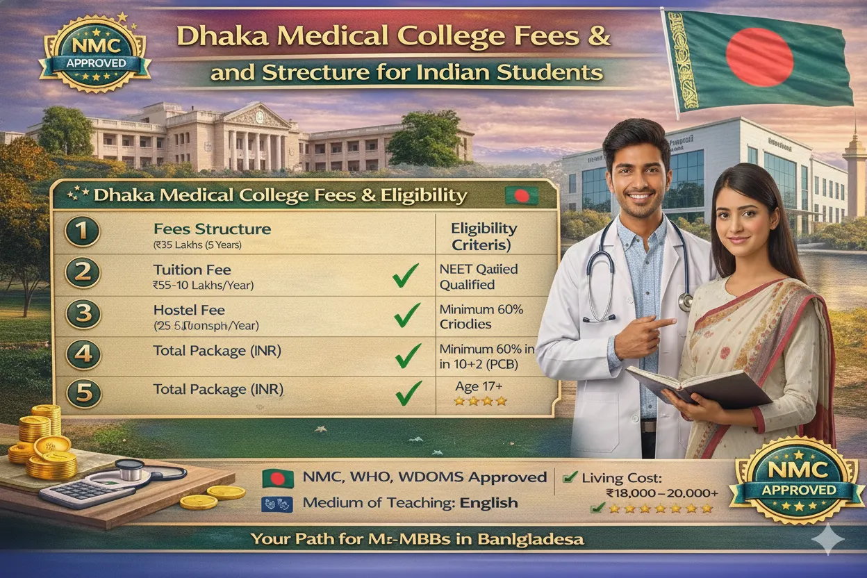 Dhaka Medical College Fees Structure and Eligibility for Indian Students