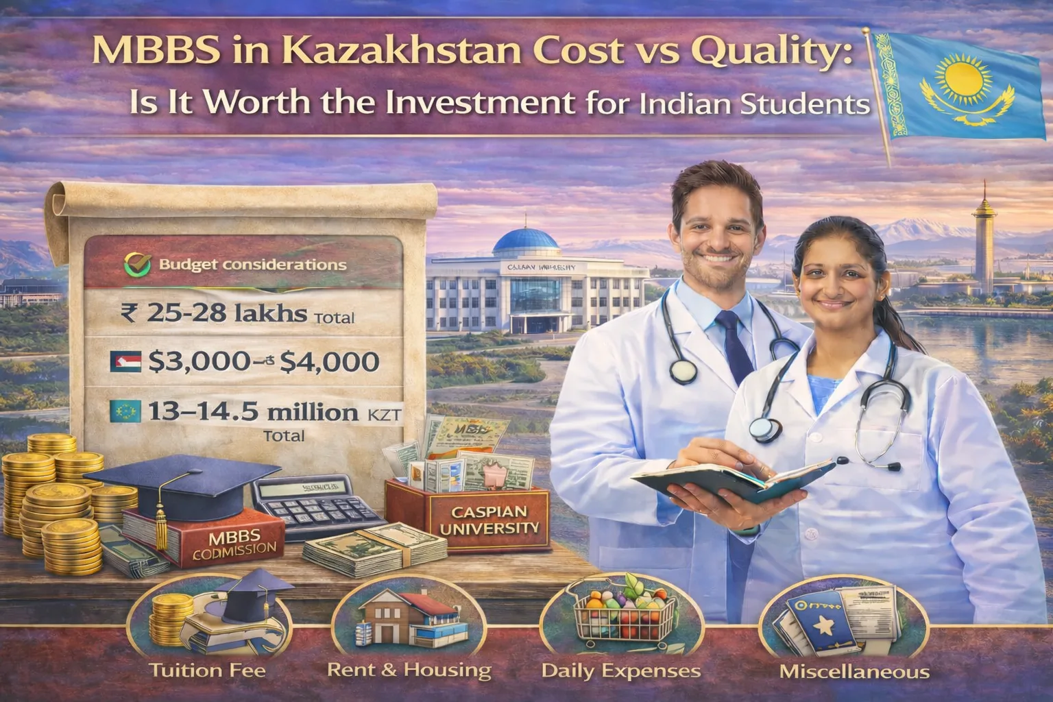 MBBS in Kazakhstan Cost vs Quality: Is It Worth the Investment for Indian Students