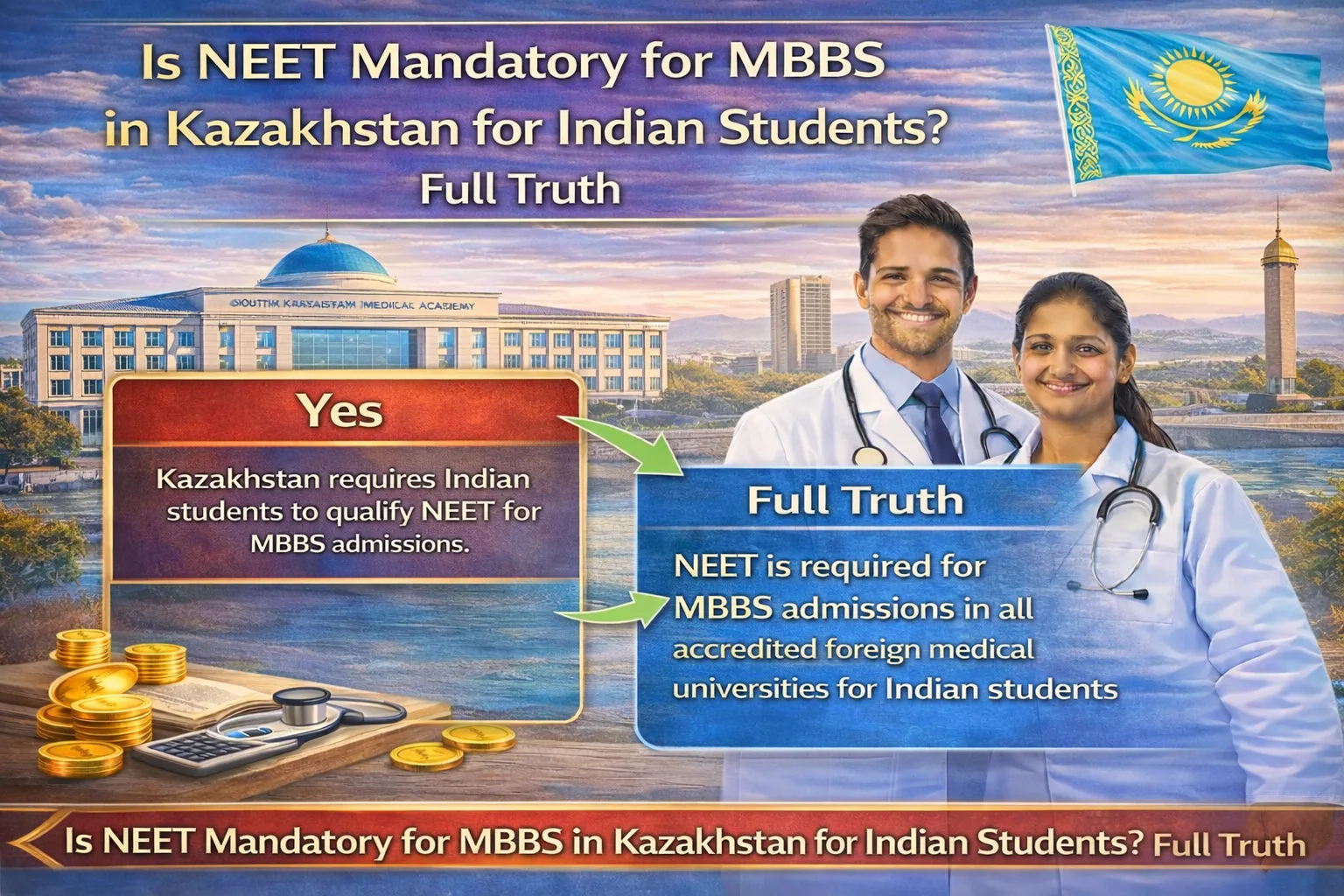 NEET Score Validity for MBBS in Kazakhstan: Few things Indian Students Must Know