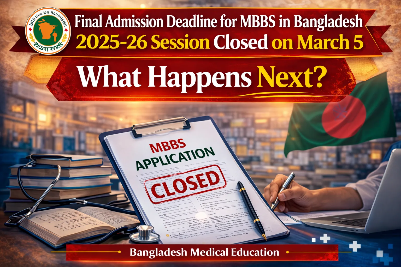 Last Date of Final Admission for MBBS in Bangladesh 2025–26 Session 5 March: What is Next?