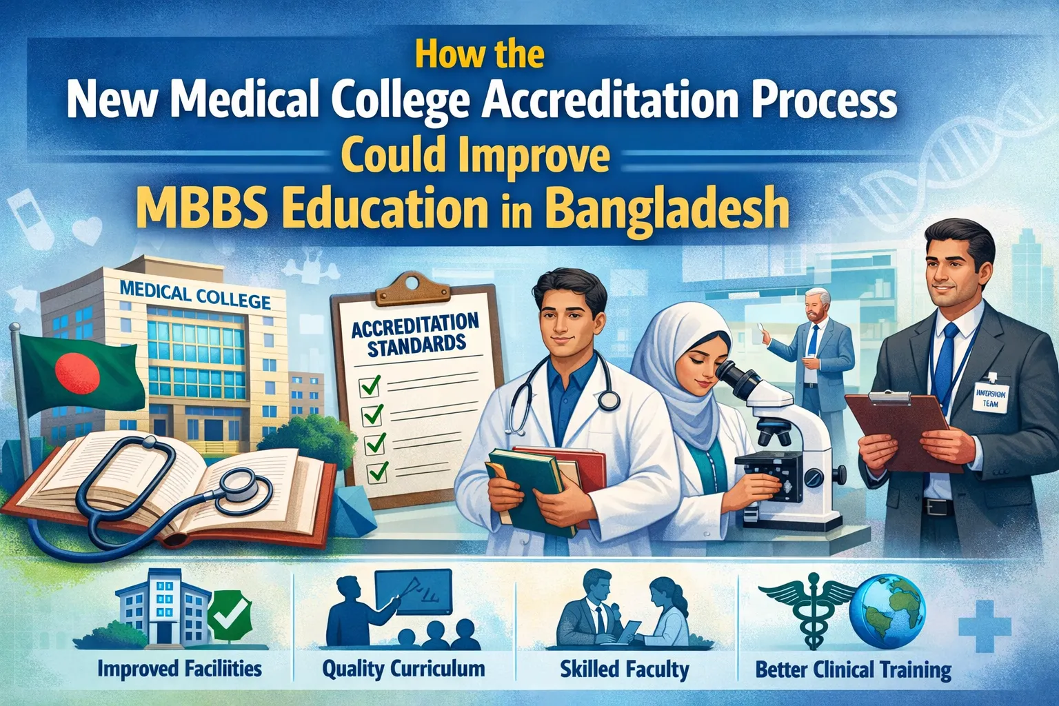 Read a guide for improving the MBBS education in Bangladesh: How The New Medical College Accreditation Process Can Help