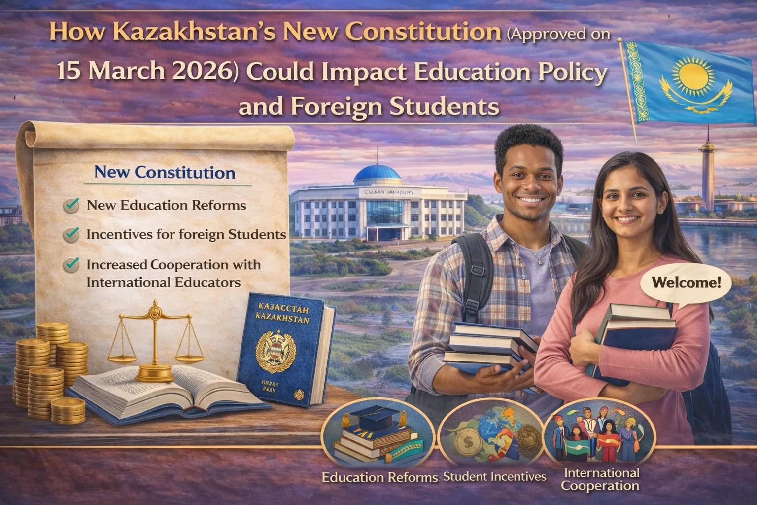 Potential Influence of Kazakhstan’s New Constitution (Adopted on 15 March 2026) on Education Policy and Foreign Students