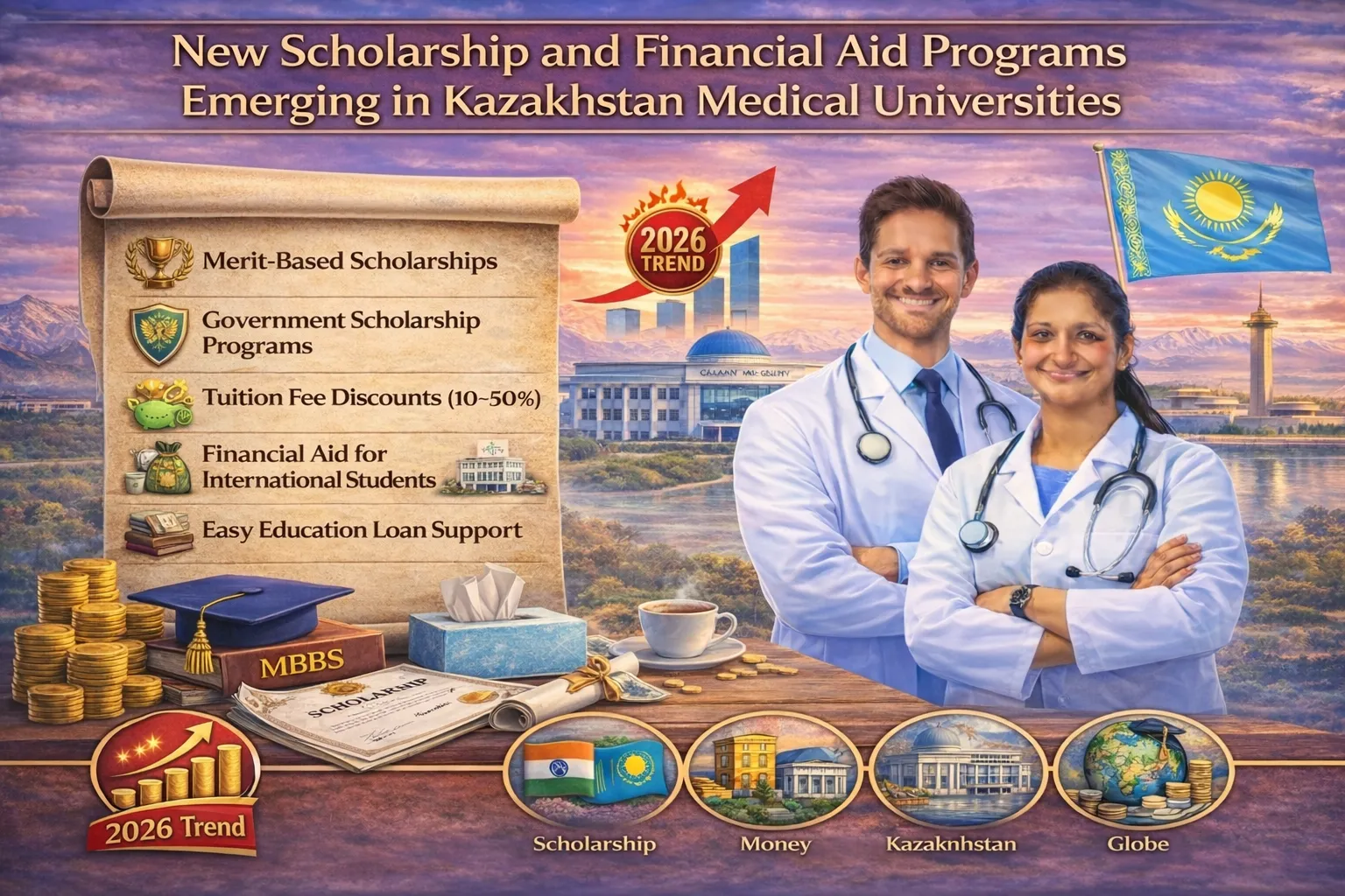 Kazakhstan Medical University Scholarships and Financial Aids
