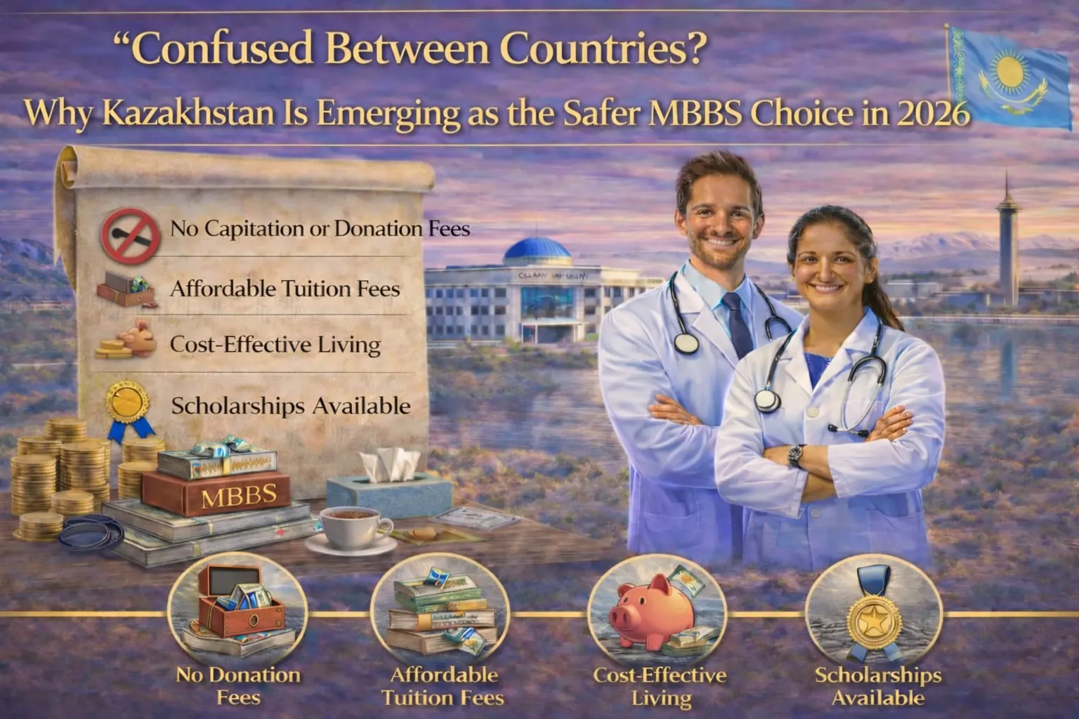 Confused Between Countries? Kazakhstan: The Safer MBBS Option to Choose in 2026