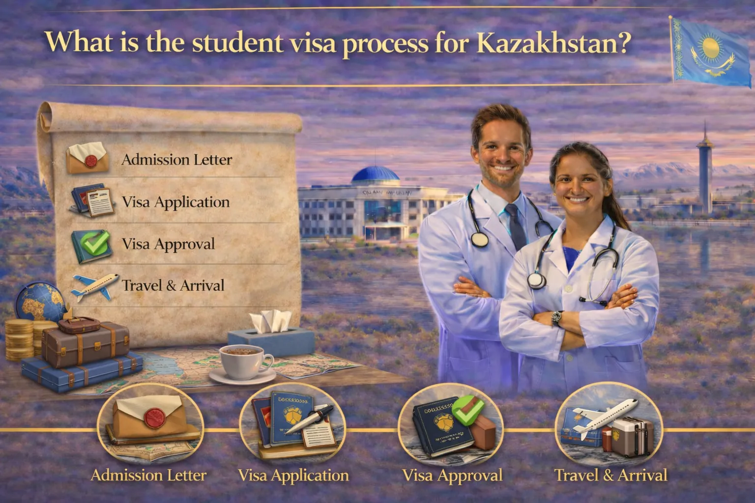 What is the process for the Kazakhstan Student Visa? Everything You Need to Know about MBBS