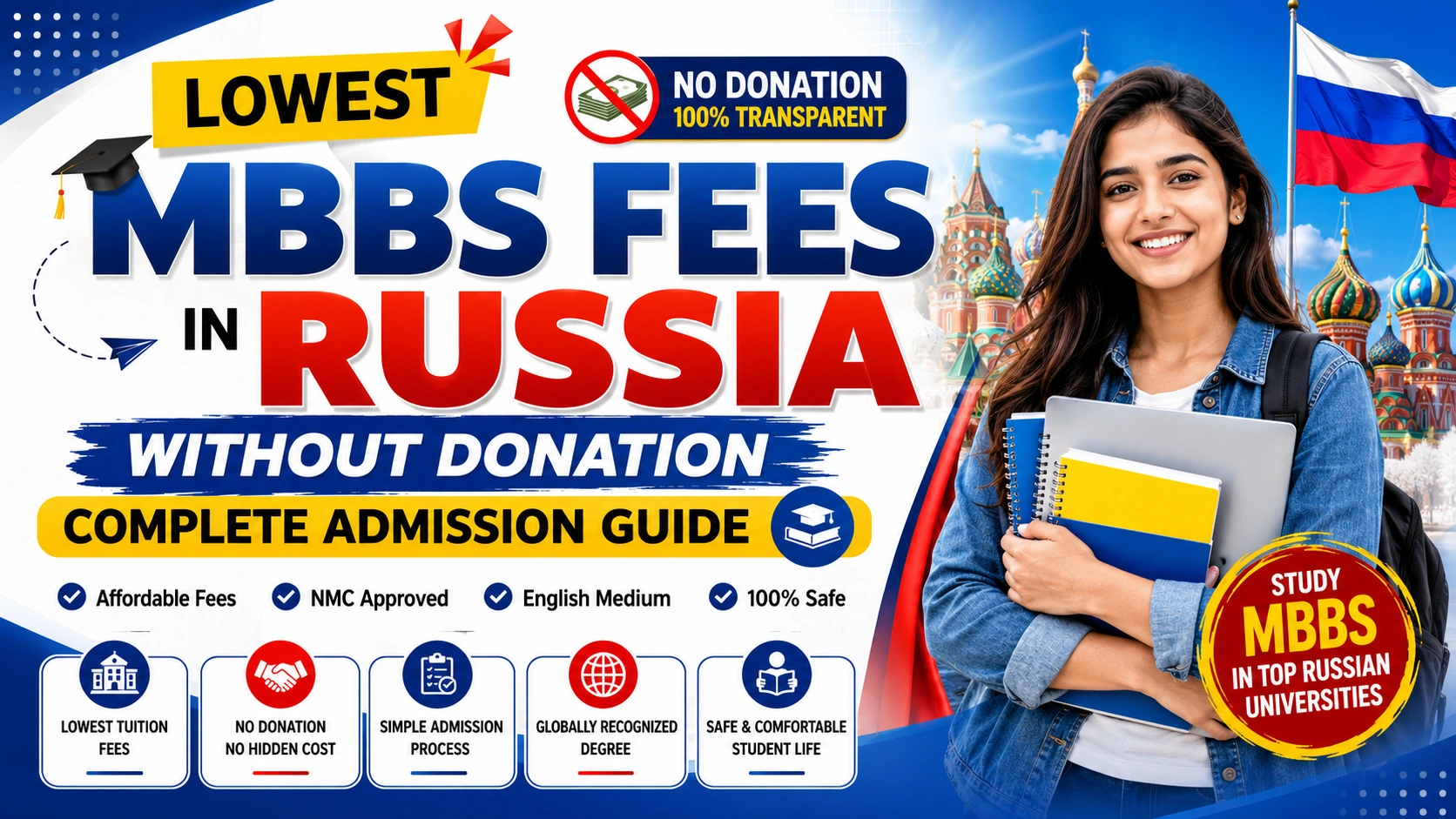 Lowest MBBS Fees in Russia Without Donation: Complete Admission Guide