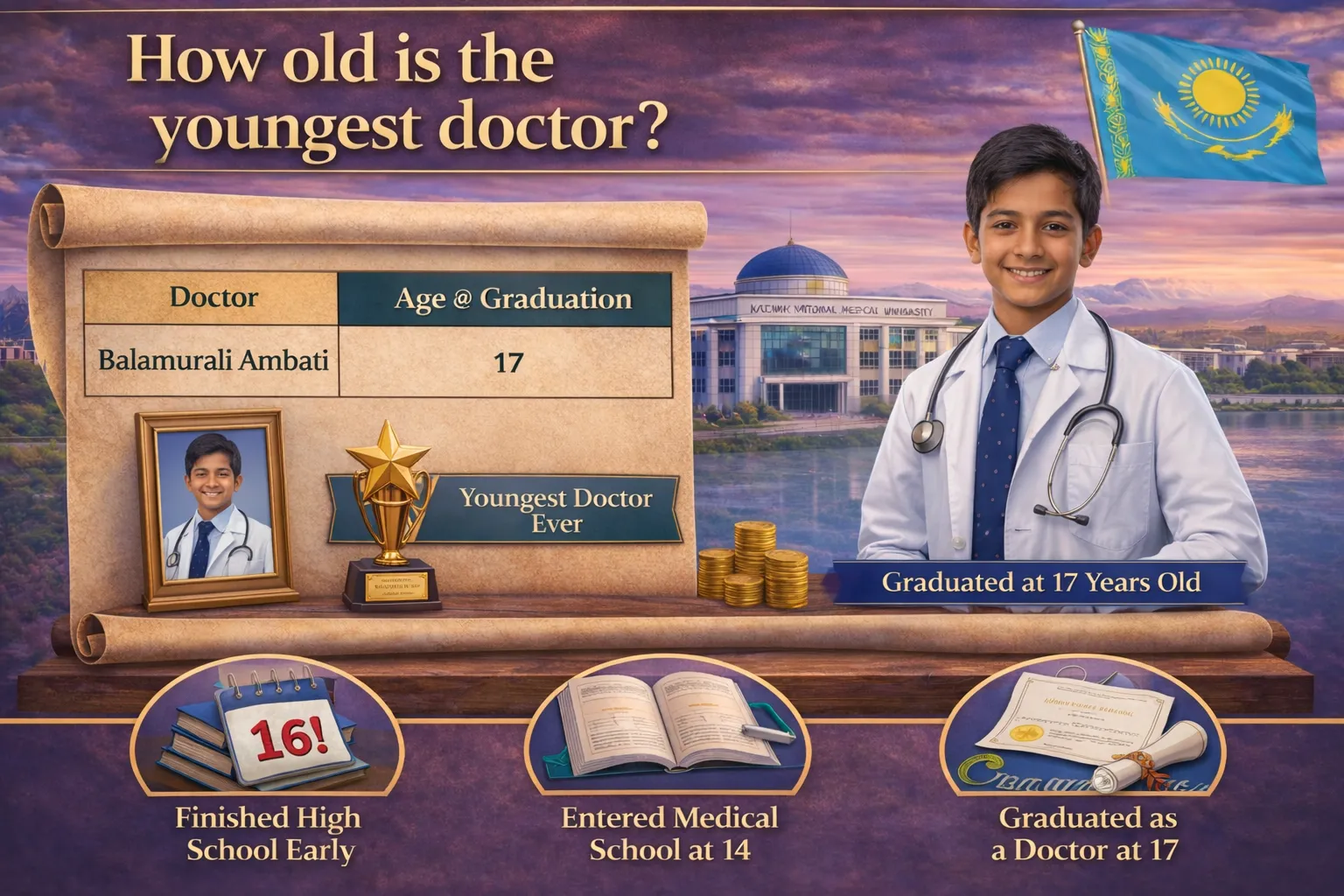 How Old Is the Youngest Doctor? What It Lies For The Students Planning MBBS In Kazakhstan Inspiring Medical Journeys