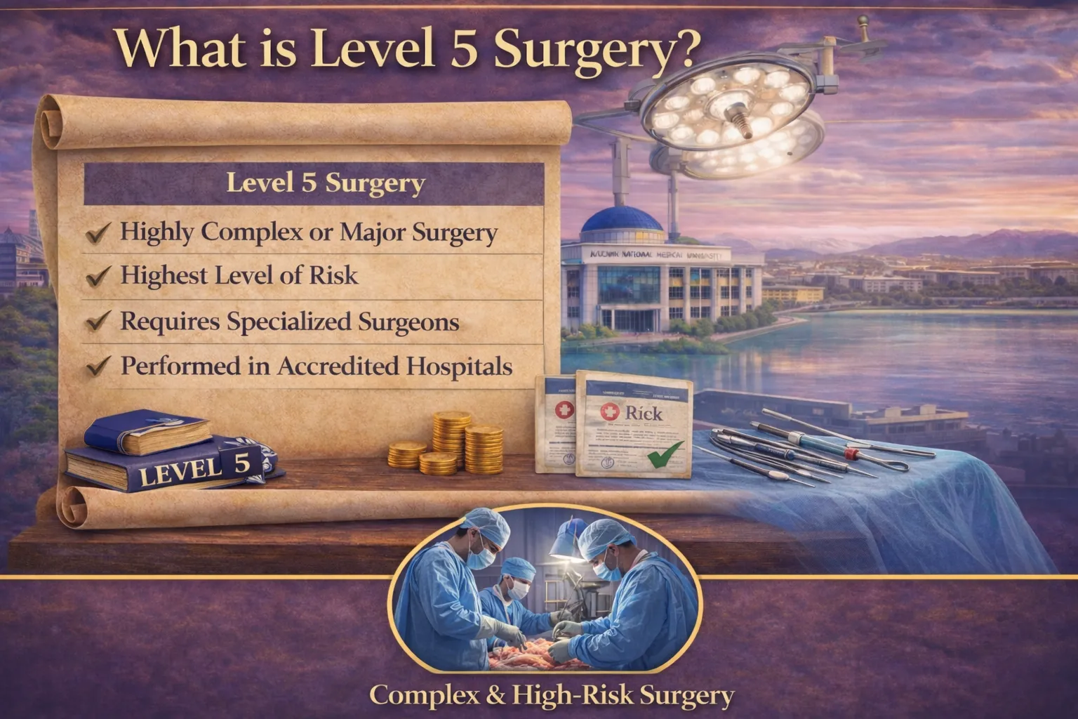 What Is Level 5 Surgery? There is the analysis behind topping surgical levels for pre med students.