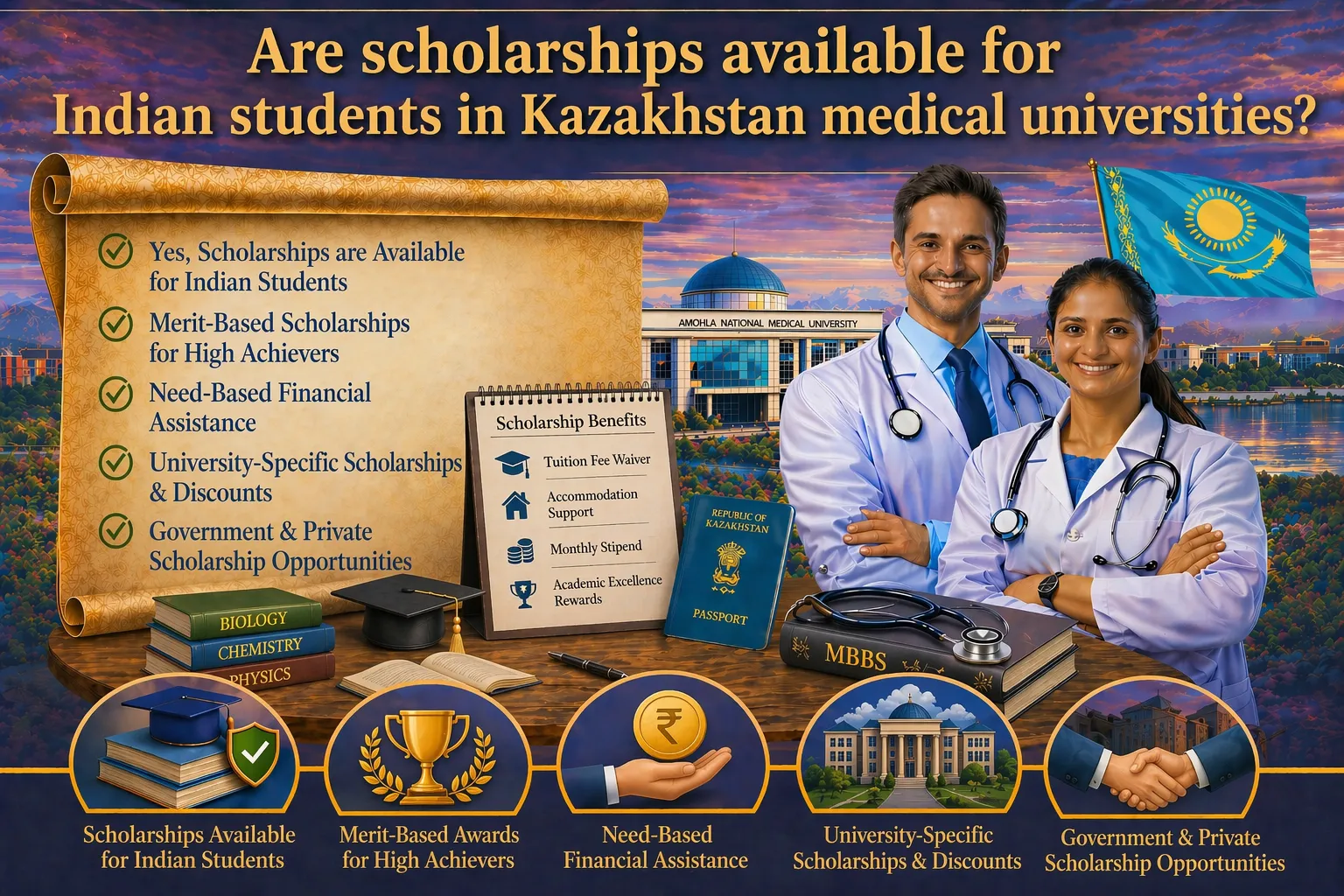 Is There Scholarship for Indian Students in Kazakhstan Medical Universities?