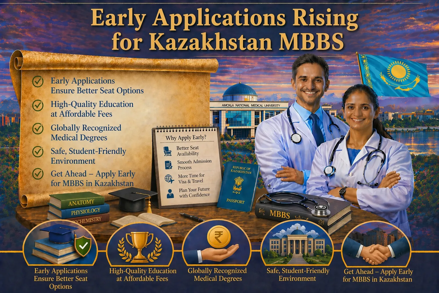 Early Applications on the Increase for Kazakhstan MBBS